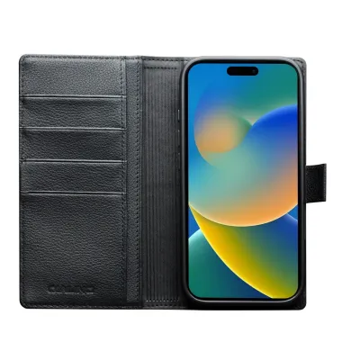 Housse iPhone 17 2-en-1 Détachable en Cuir | QIALINO Noir - photo 2