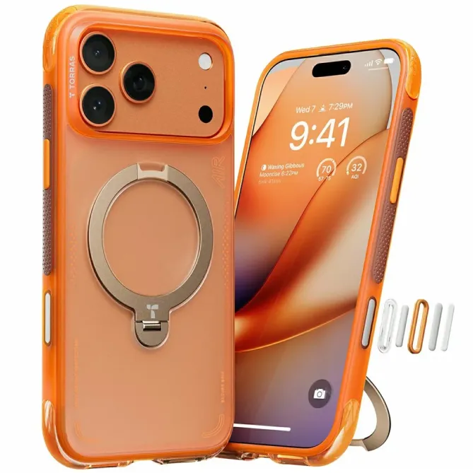 Coque iPhone 17 Pro Max à Anneau Magnétique Surpuissant | Q3 AIR
