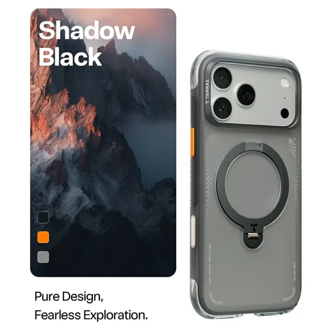 Coque iPhone 17 Pro Max à Anneau Magnétique Surpuissant | Q3 AIR