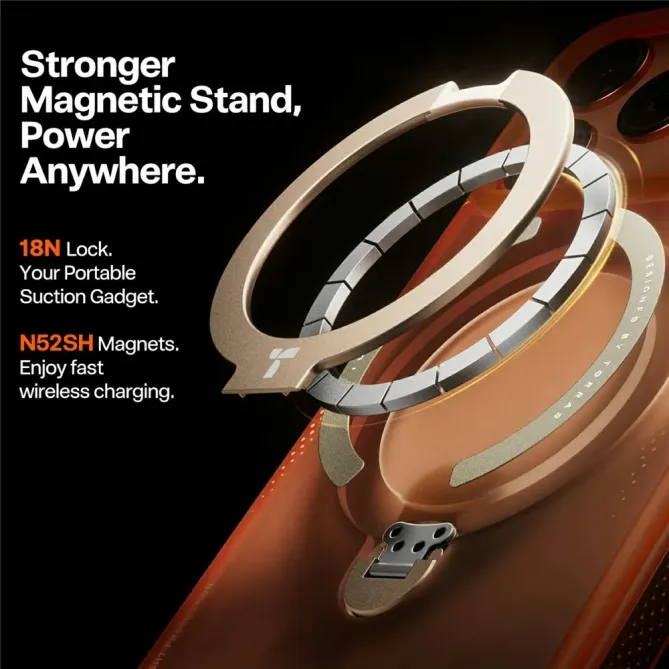 Coque iPhone 17 Pro à Anneau Magnétique Surpuissant | Q3 AIR