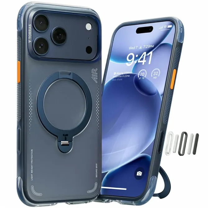 Coque iPhone 17 Pro Max à Anneau Magnétique Surpuissant | Q3 AIR
