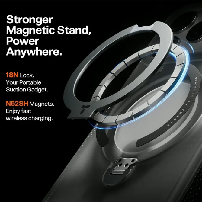 Coque iPhone 17 Pro à Anneau Magnétique Surpuissant | Q3 AIR