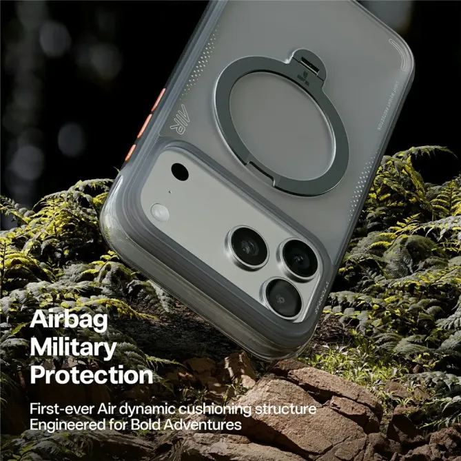 Coque iPhone 17 Pro à Anneau Magnétique Surpuissant | Q3 AIR