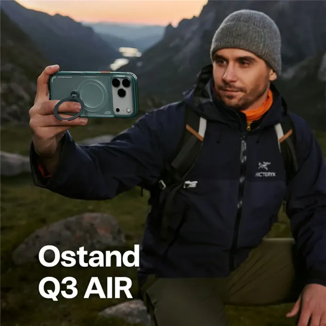 Coque iPhone 17 Pro Max à Anneau Magnétique Surpuissant | Q3 AIR