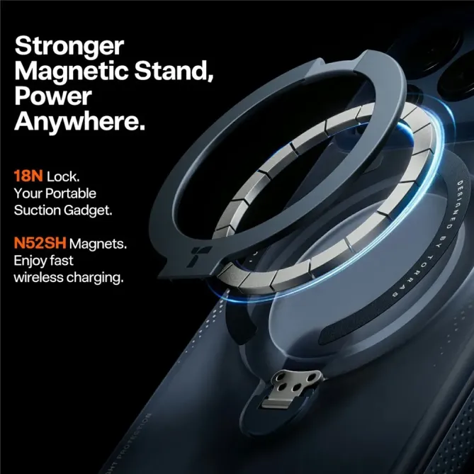 Coque iPhone 17 Pro à Anneau Magnétique Surpuissant | Q3 AIR
