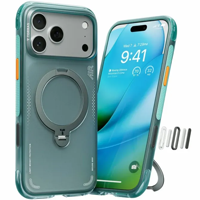 Coque iPhone 17 Pro à Anneau Magnétique Surpuissant | Q3 AIR