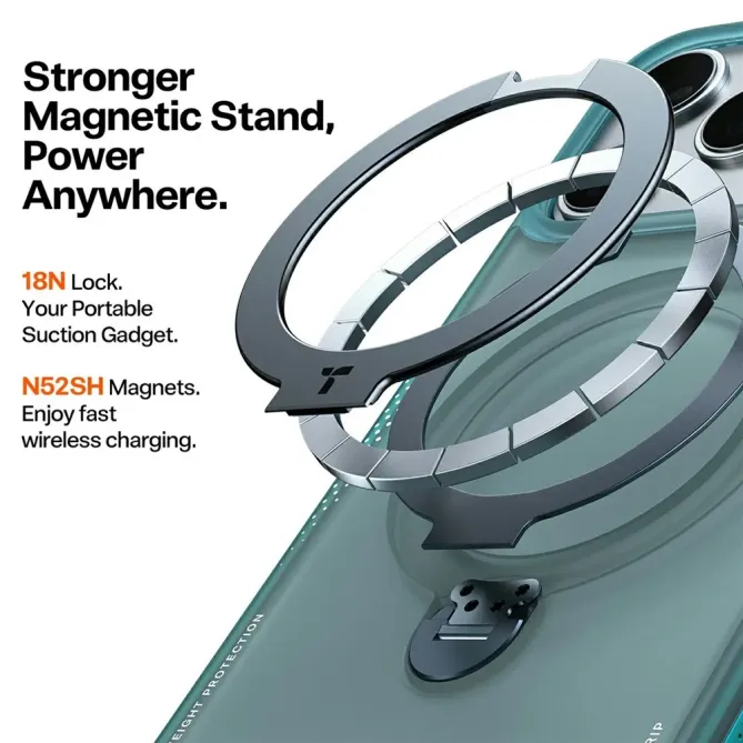 Coque iPhone 17 Pro à Anneau Magnétique Surpuissant | Q3 AIR