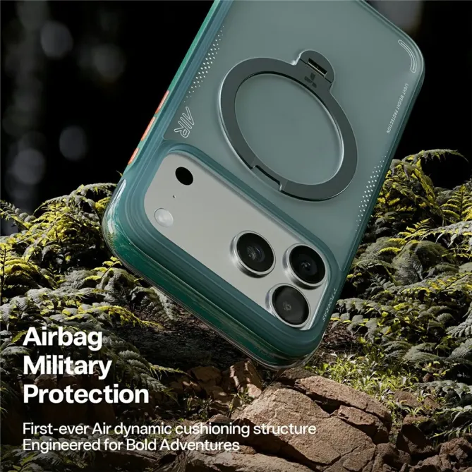 Coque iPhone 17 Pro à Anneau Magnétique Surpuissant | Q3 AIR