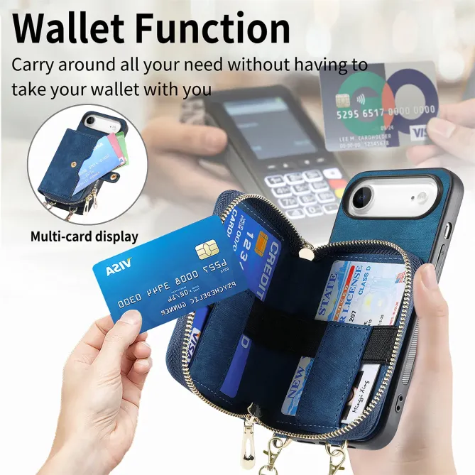 Coque iPhone Air Portefeuille à Cordon