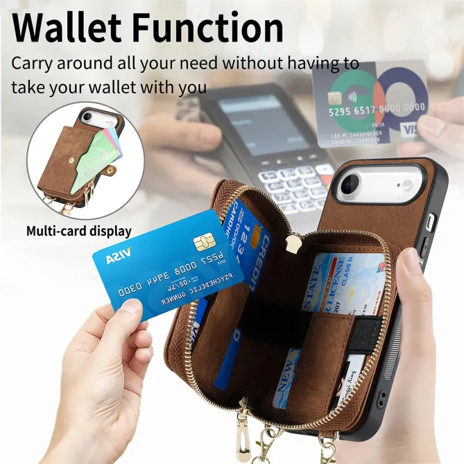 Coque iPhone Air Portefeuille à Cordon