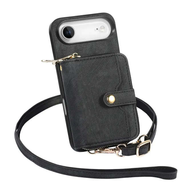 Coque iPhone Air Portefeuille à Cordon