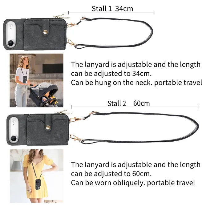 Coque iPhone Air Portefeuille à Cordon