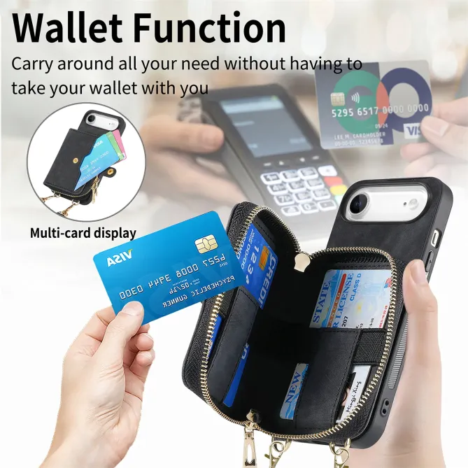 Coque iPhone Air Portefeuille à Cordon