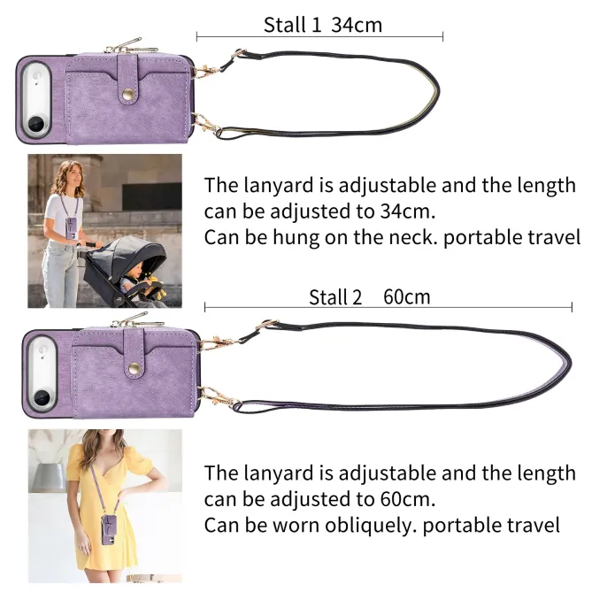 Coque iPhone Air Portefeuille à Cordon