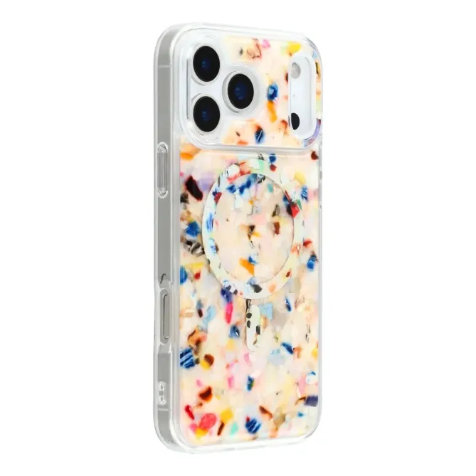 Coque iPhone 17 Pro Max à Éclats de Nacre MagSafe | NACREO