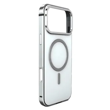 Coque iPhone 17 Pro Max à Cadre Métallique MagSafe Argent - photo 13