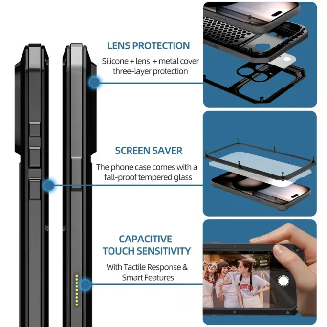 Coque iPhone 17 Pro Max Intégrale en Métal