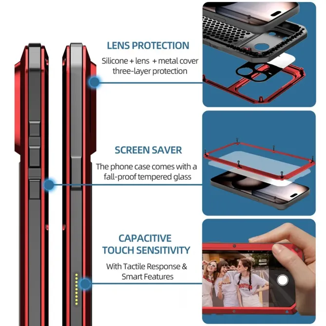 Coque iPhone 17 Pro Max Intégrale en Métal