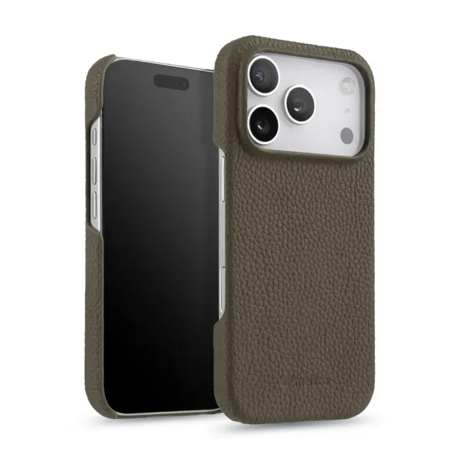 Coque iPhone 17 Pro Max en Cuir Grainé MagSafe