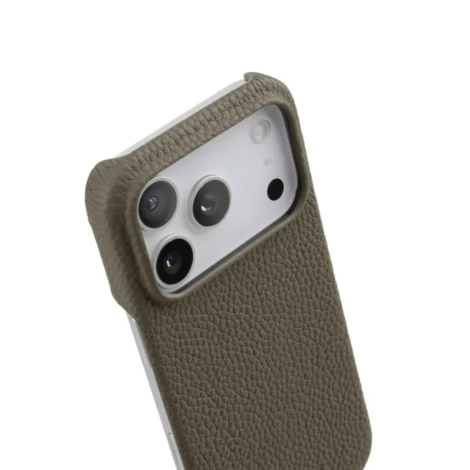 Coque iPhone 17 Pro Max en Cuir Grainé MagSafe