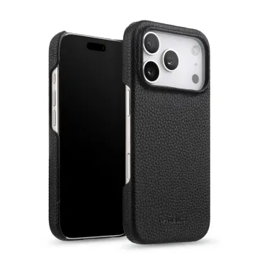 Coque iPhone 17 Pro Max en Cuir Grainé MagSafe