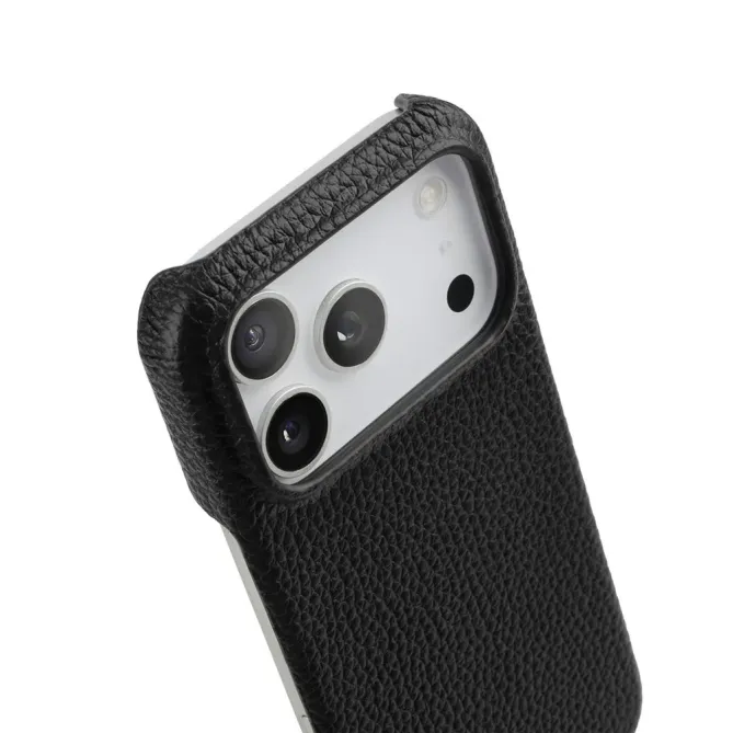 Coque iPhone 17 Pro Max en Cuir Grainé MagSafe