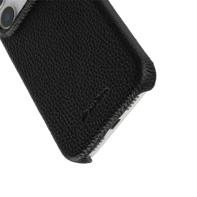 Coque iPhone 17 Pro Max en Cuir Grainé MagSafe