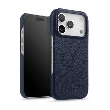 Coque iPhone 17 Pro Max en Cuir Grainé MagSafe Bleu marine - photo 14