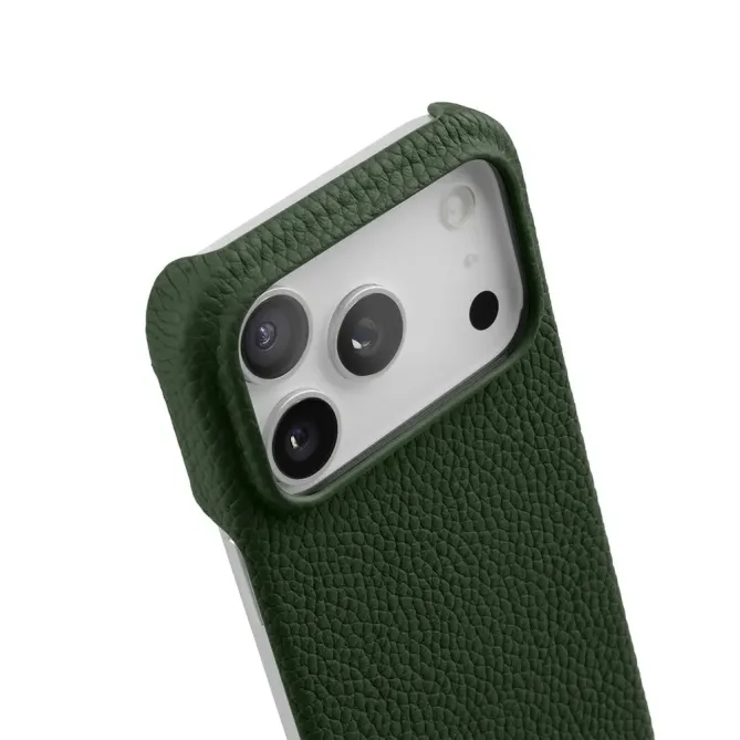 Coque iPhone 17 Pro Max en Cuir Grainé MagSafe