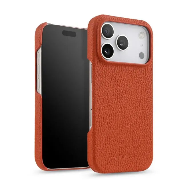 Coque iPhone 17 Pro Max en Cuir Grainé MagSafe