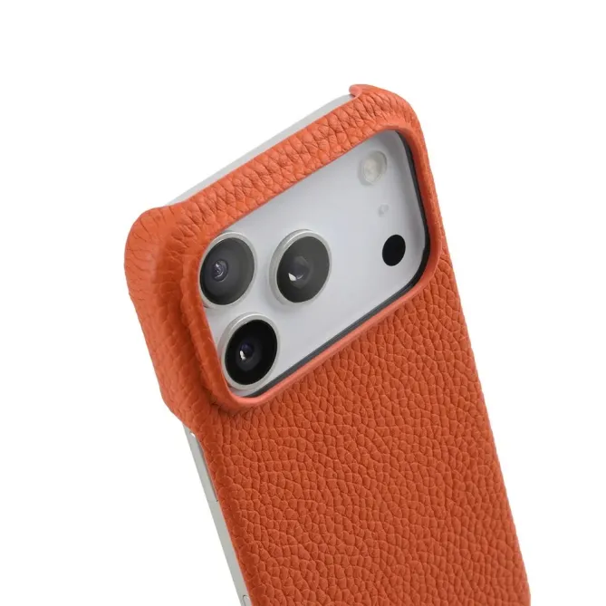 Coque iPhone 17 Pro Max en Cuir Grainé MagSafe