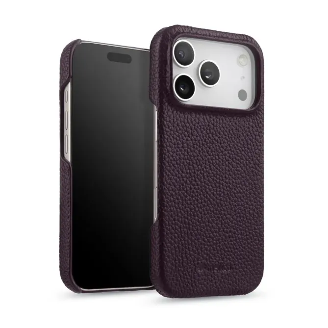 Coque iPhone 17 Pro Max en Cuir Grainé MagSafe