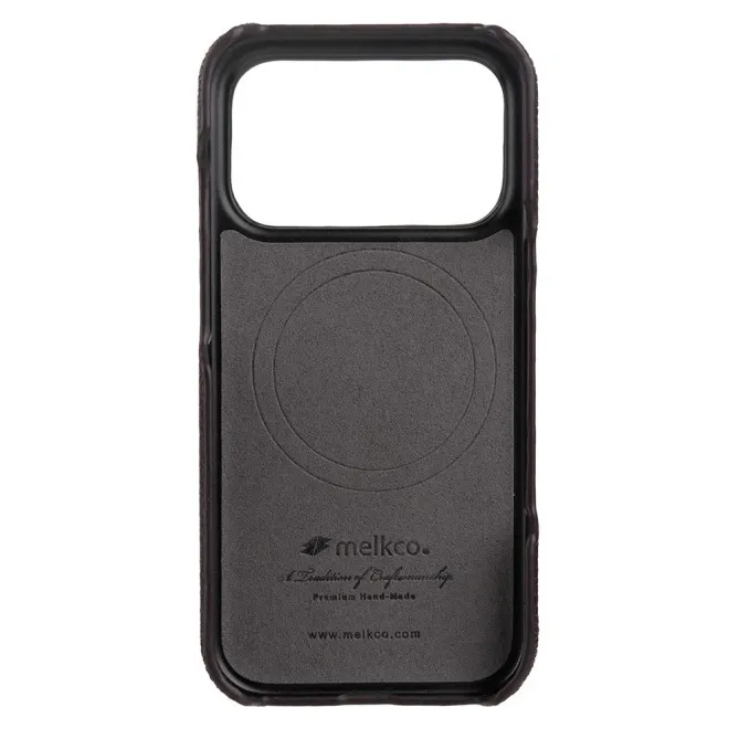 Coque iPhone 17 Pro Max en Cuir Grainé MagSafe