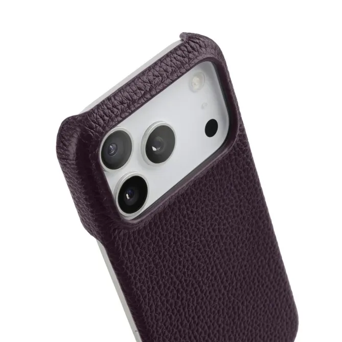 Coque iPhone 17 Pro Max en Cuir Grainé MagSafe