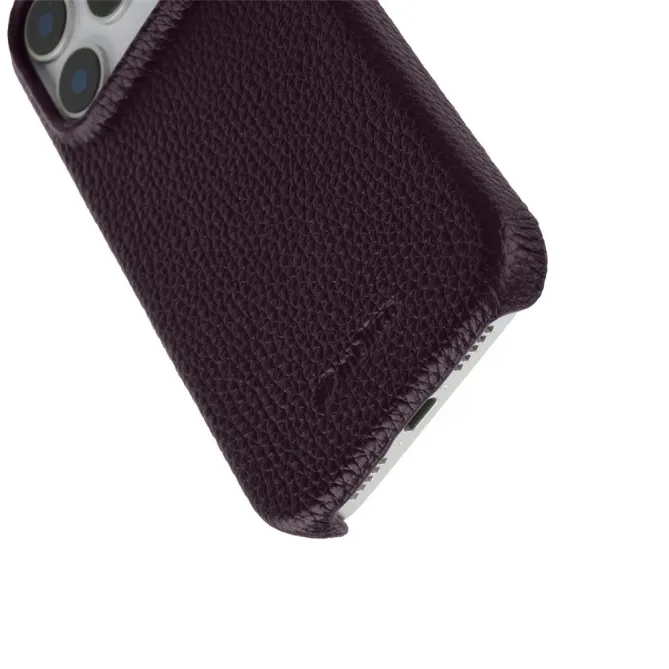 Coque iPhone 17 Pro Max en Cuir Grainé MagSafe