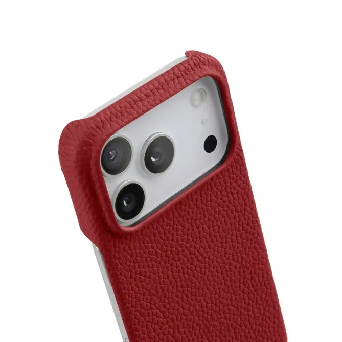 Coque iPhone 17 Pro Max en Cuir Grainé MagSafe