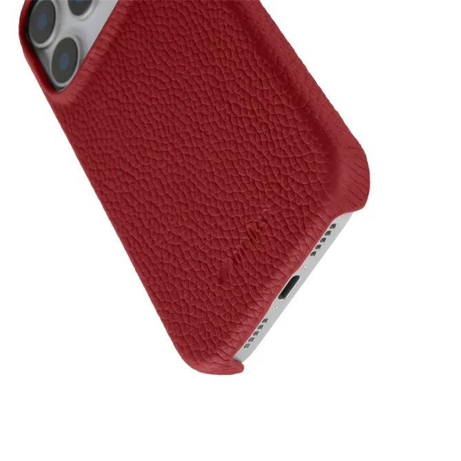 Coque iPhone 17 Pro Max en Cuir Grainé MagSafe