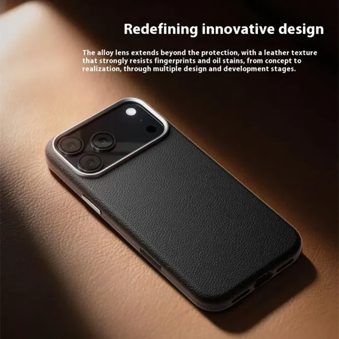 Coque iPhone 17 Pro Max à Accents Métalliques | LUX-FRAME