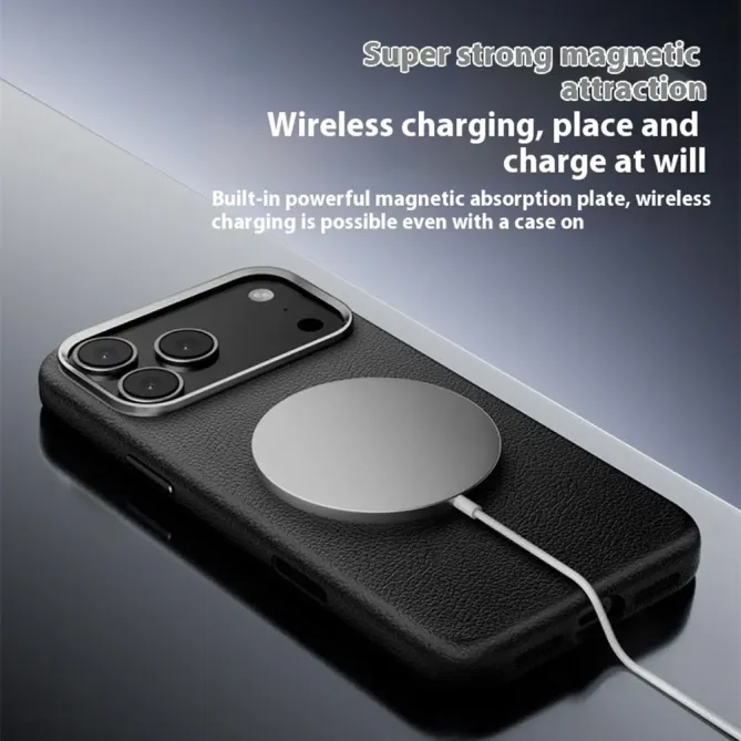 Coque iPhone 17 Pro Max à Accents Métalliques | LUX-FRAME
