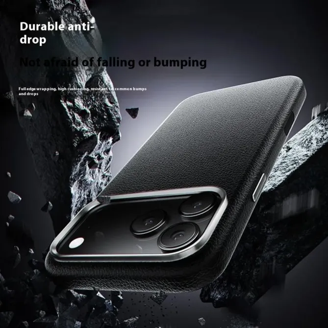 Coque iPhone 17 Pro Max à Accents Métalliques | LUX-FRAME