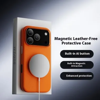Coque iPhone 17 Pro Max à Accents Métalliques | LUX-FRAME Orange - photo 9