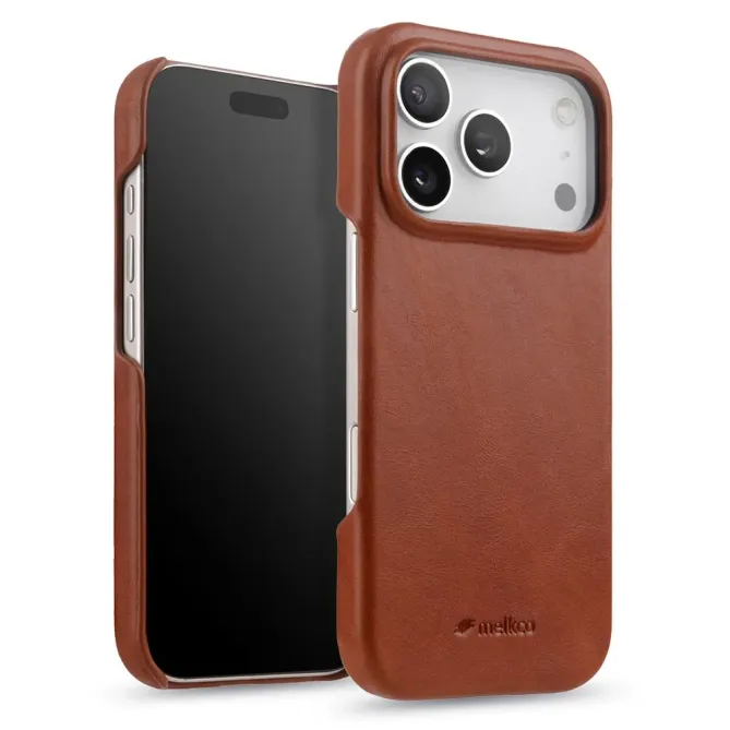 Coque iPhone 17 Pro Max en Cuir Véritable MagSafe