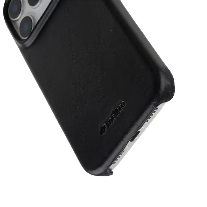 Coque iPhone 17 Pro Max en Cuir Véritable MagSafe