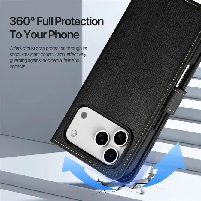 Housse iPhone 17 Pro Max 2-en-1 en Cuir Zippé | LAWA