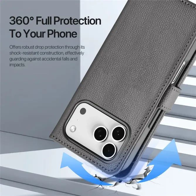 Housse iPhone 17 Pro Max 2-en-1 en Cuir Zippé | LAWA