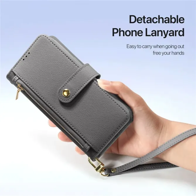 Housse iPhone 17 Pro Max 2-en-1 en Cuir Zippé | LAWA