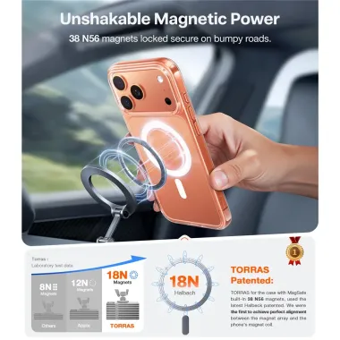 Coque iPhone 17 Pro Max à Fini Mat Antichoc | X-SHOCK Transparent - photo 8