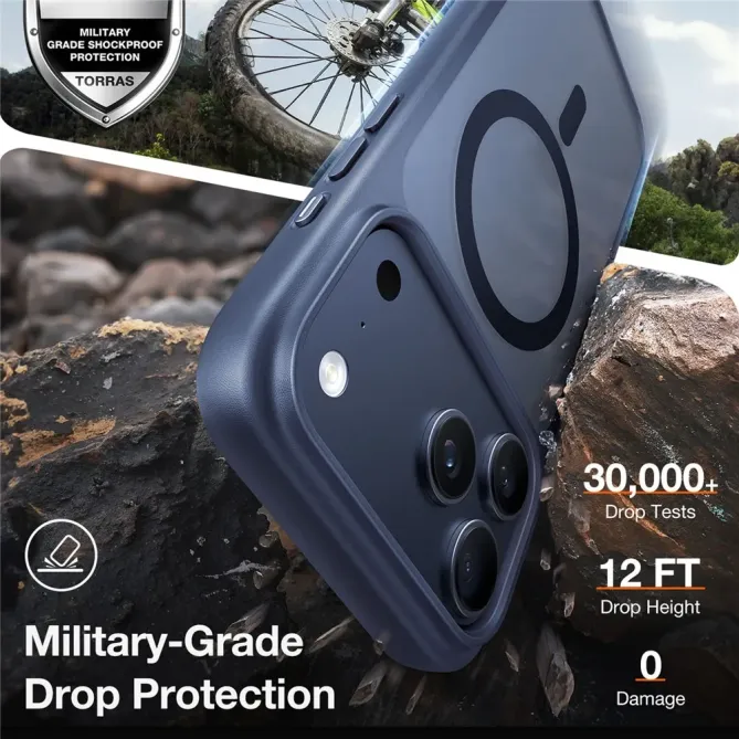 Coque iPhone 17 Pro Max à Fini Mat Antichoc | X-SHOCK