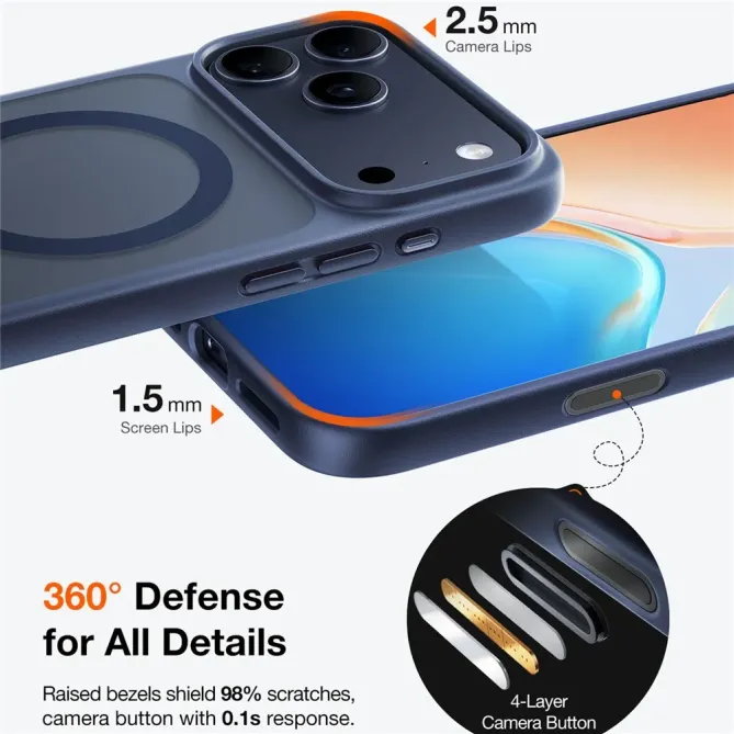 Coque iPhone 17 Pro Max à Fini Mat Antichoc | X-SHOCK