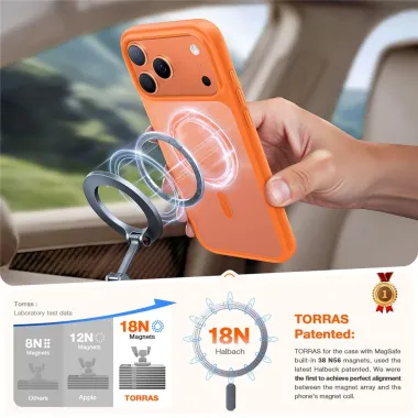 Coque iPhone 17 Pro Max à Fini Mat Antichoc | X-SHOCK Orange - photo 22